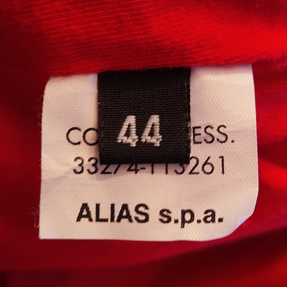 Women's Authentic Vintage Versace Sport Track Pant Red Orange Size Large - Picture 9 of 9